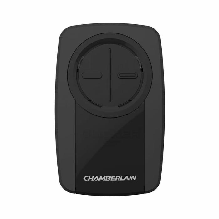 3 Button, Garage Door Remote Opener, Black, 1Pk