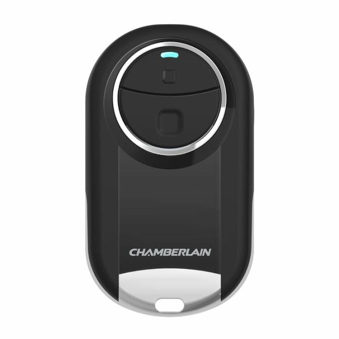 3 Button, Garage Door Remote Opener, Black, Mini, 1Pk