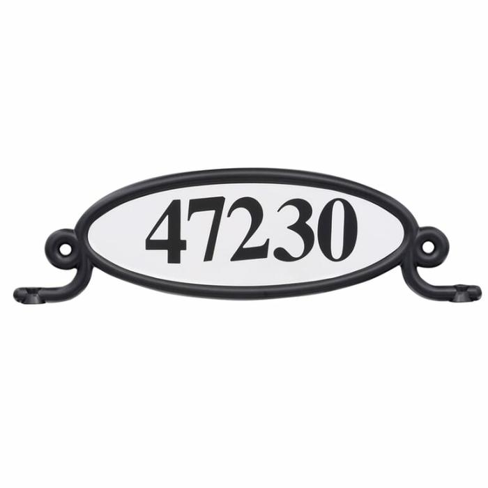 Address Plaque, Mailbox Part, Gray, 1Pk