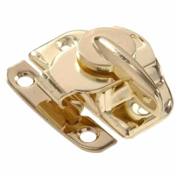 Brass Plated, Sash Lock, With Screws, 1Pk