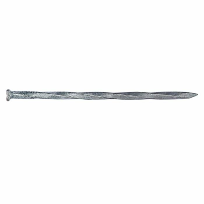 Flat Head, Landscape Spikes, Diamond Point, Galvanized, 5 Gauge, 6In, 5Lb