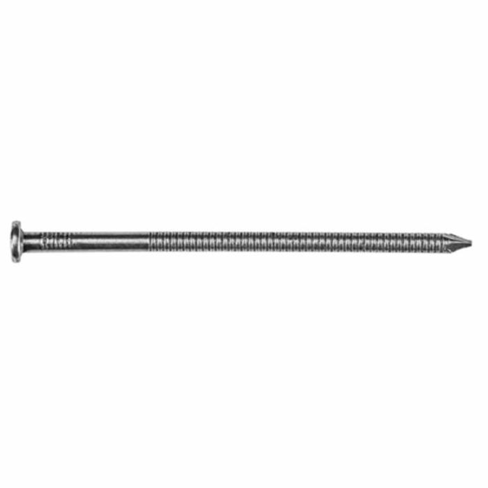 Flat Head, Polebarn Nails, Sharp Point, 20D, Galvanized, 8 Gauge, 4In, 50Lb