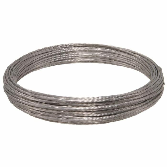 Galvanized Steel, Guy Wire, 120Lb Safe Working Load, 20 Gauge, 100Ft, 1Pk