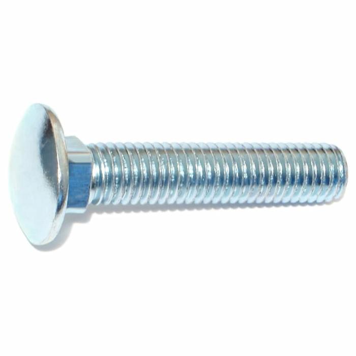 Grade 2, Carriage Bolt, Zinc Plated Steel, 1/2In, 1Pk