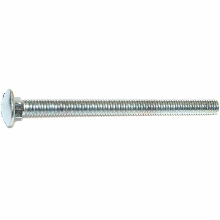 Grade 2, Carriage Bolt, Zinc Plated Steel, 3/8In, 1Pk