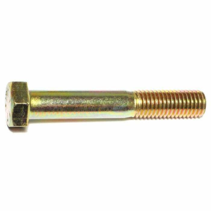 Hex Head Cap, Hex Bolt Screw, Course Thread, Steel, 5/8In X 4In, 10Pk