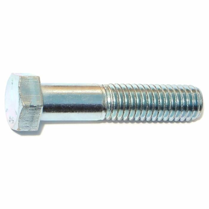 Hex Head Cap, Hex Bolt Screw, Course Thread, Steel, 7/16-14In X 2In, 1Pk