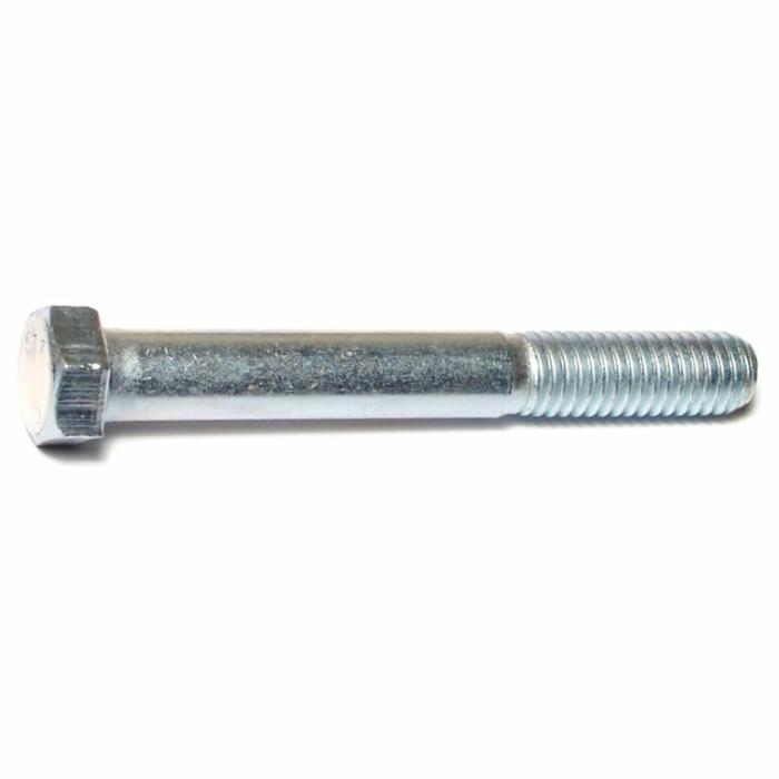 Hex Head Cap, Hex Bolt Screw, Course Thread, Steel, 7/16-14In X 3-1/2In, 1Pk