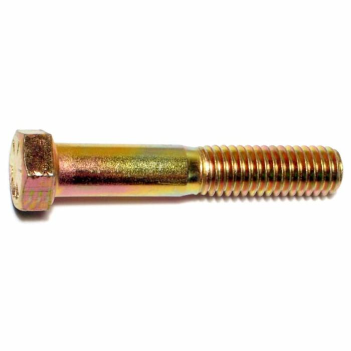 Hex Head Cap, Hex Bolt Screw, Steel, 7/16-14In X 2-1/2In, 25Pk