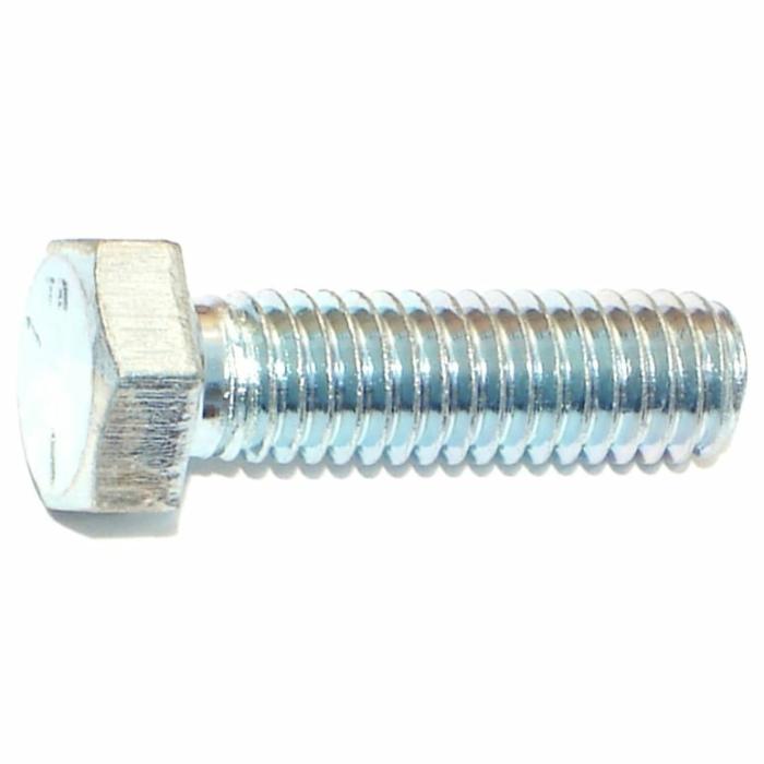 Hex Head Cap, Hex Bolt Screw, Steel, Course Thread, 3/8-16In X 1-1/4In, 1Pk