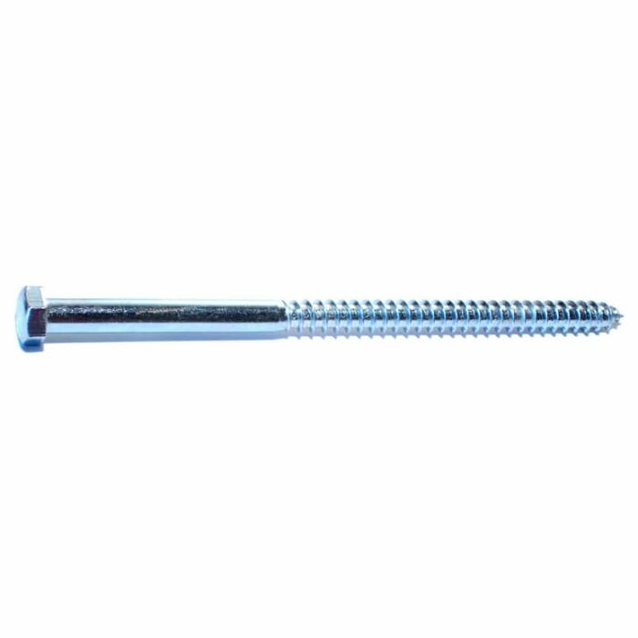 Hex Head, Lag Screw, Partial Self Tapping, Steel, 3/8In X 7In, 1Pk