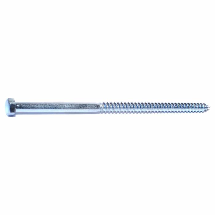 Hex Head, Lag Screw, Partial Self Tapping, Steel, 3/8In X 8In, 1Pk