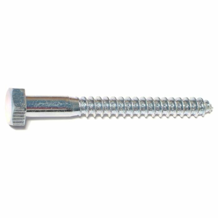 Hex Head, Lag Screw, Partial Self Tapping, Steel, 3In X 5/16In, 1Pk