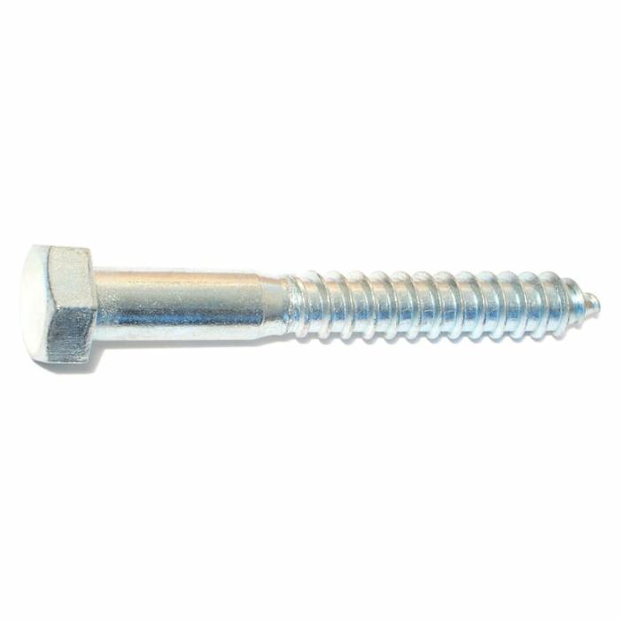 Hex Head, Lag Screw, Steel, 1/2In X 4In, 1Pk