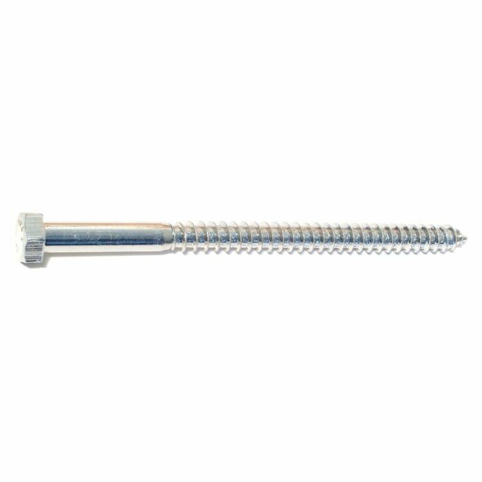 Star Drive Head, General Purpose Screw, Serrated, Steel, Yellow, 8In X 1-1/4In, 1Lb