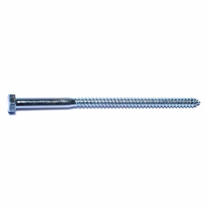 Hex Head, Lag Screw, Steel, Partial Self Tapping, 5/16In X 6In, 1Pk