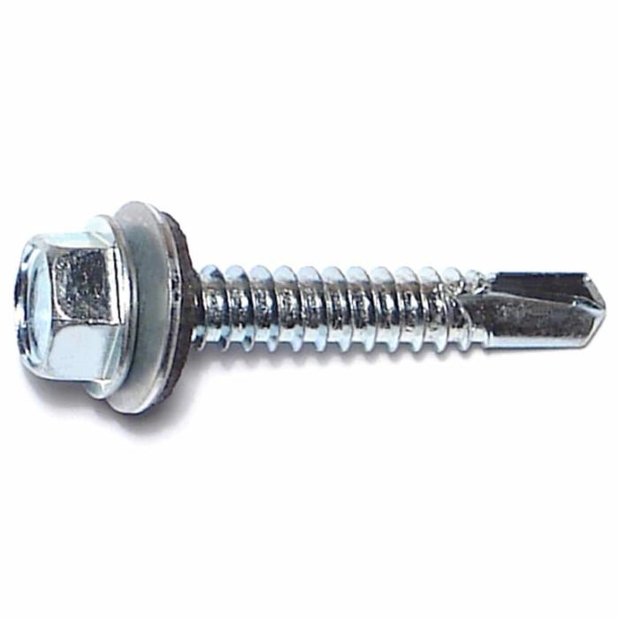 Hex Head, Sheet Metal Screw, Full Self Drilling, Steel, 14In X 1-1/2In, 100Pk