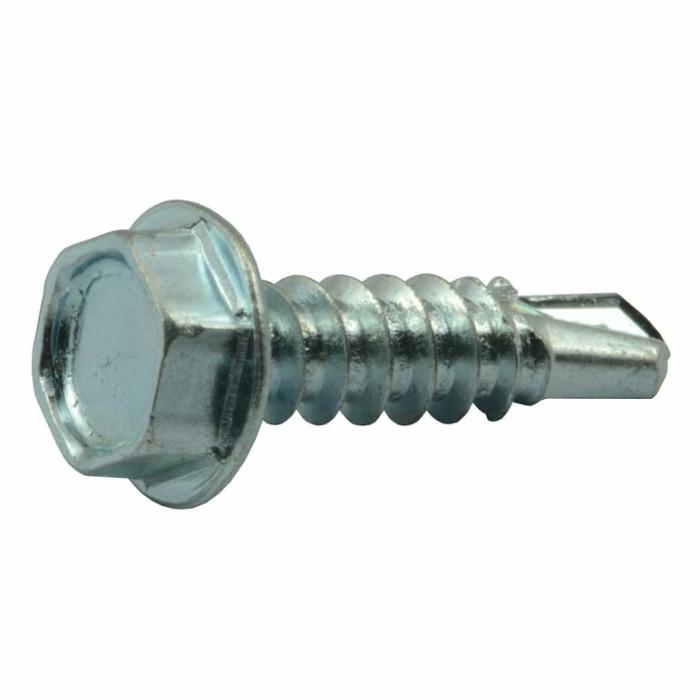 Hex Head, Sheet Metal Screw, Steel, Full Self Drilling, 8In X 5/8In, 100Pk