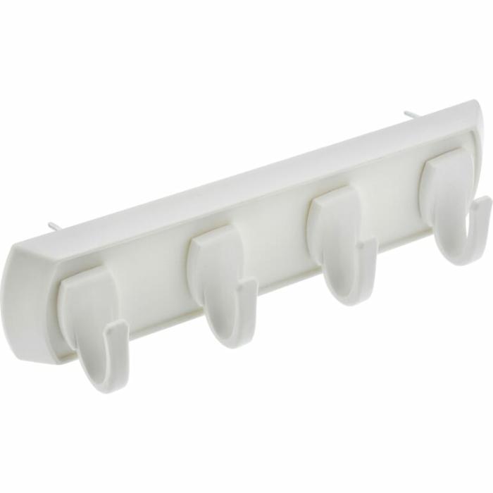 High & Mighty, Tool Free Small, Key Rail, 5Lb Safe Working Load, White, 5Lb, 1Pk