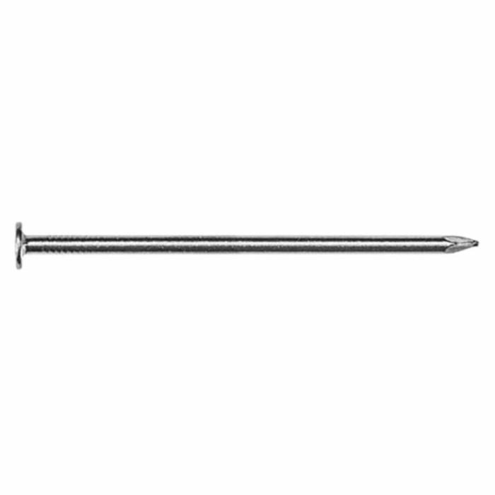 Large Flat Head, Box Nails, Bright/Uncoated, 11-1/2 Gauge, Diamond Point, 8D, 2-1/2In, 1Lb