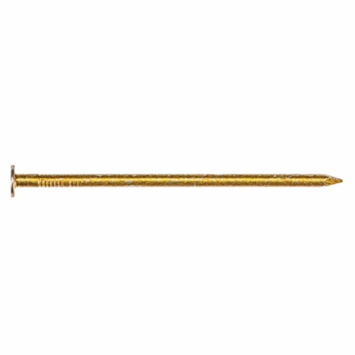 Large Flat Head, Box Nails, Diamond Point, 16D, Vinyl Coated Smooth, 10 Gauge, 3-1/2In, 50Lb