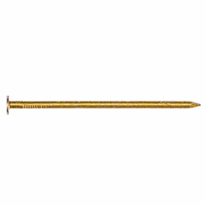 Large Flat Head, Box Nails, Diamond Point, 8D, Vinyl Coated Smooth, 11-1/2 Gauge, 2-1/2In, 50Lb