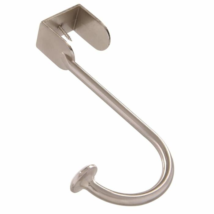 Over The Door, Wall Hook, Satin Nickel, 1Pk