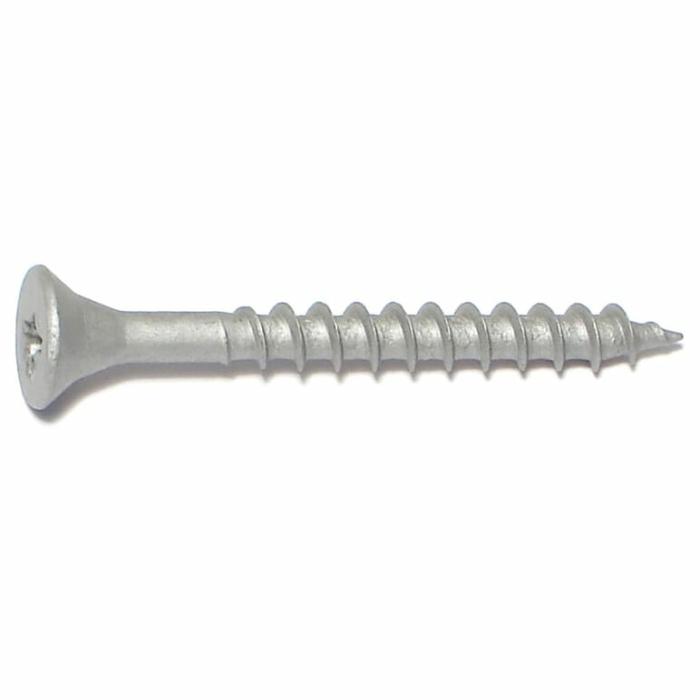 Phillips Head, Deck Screw, Steel, Silver, 7In X 1-5/8In, 1Lb