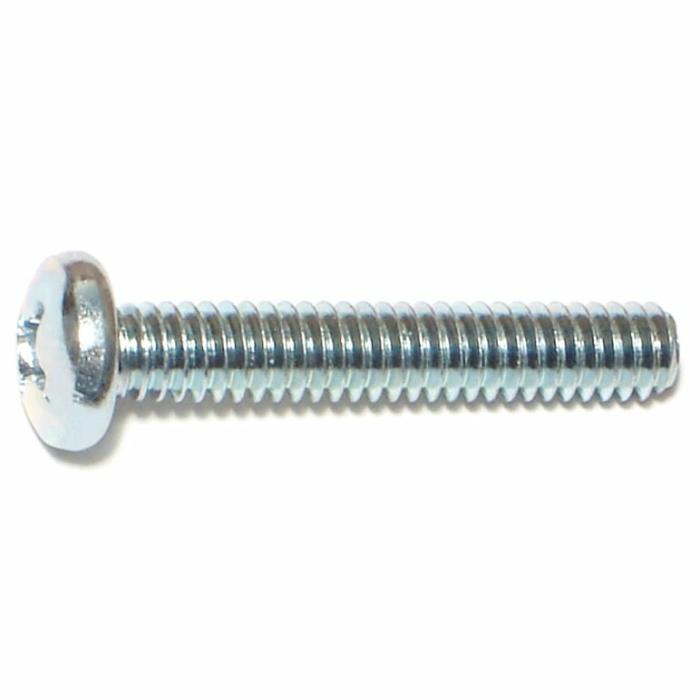 Phillips Pan Head, Machine Screw, Steel, 1-1/2In X 1/4In, 100Pk