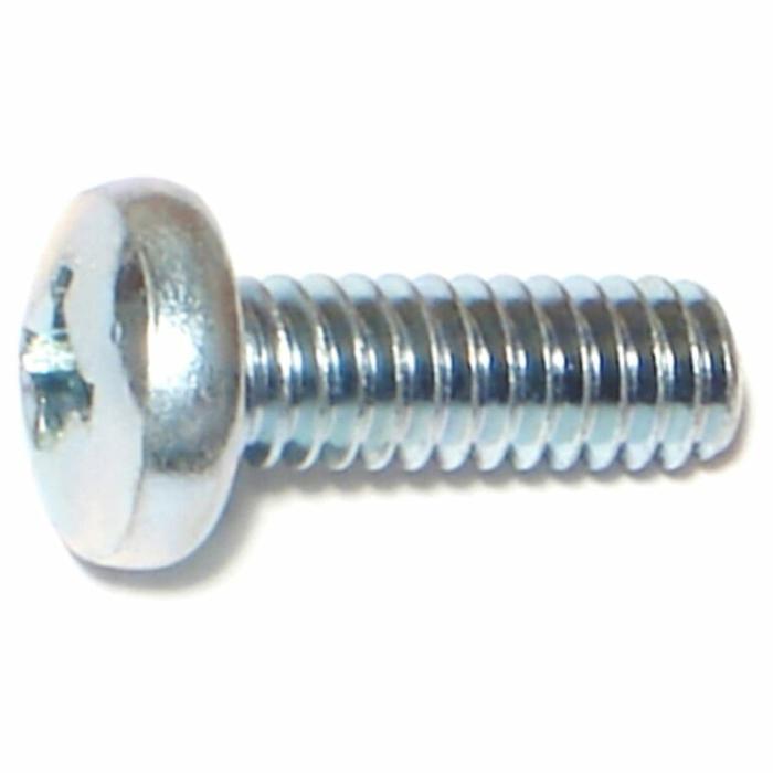 Phillips Pan Head, Machine Screw, Steel, 1-1/4-20In X 3/4In, 100Pk