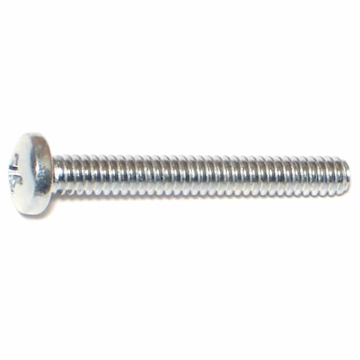 Phillips Pan Head, Machine Screw, Steel, 10-24In X 1-1/2In, 100Pk