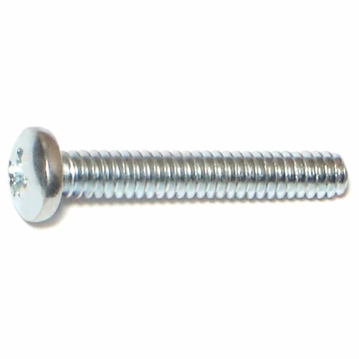 Phillips Pan Head, Machine Screw, Steel, 10-24In X 1-1/4In, 100Pk