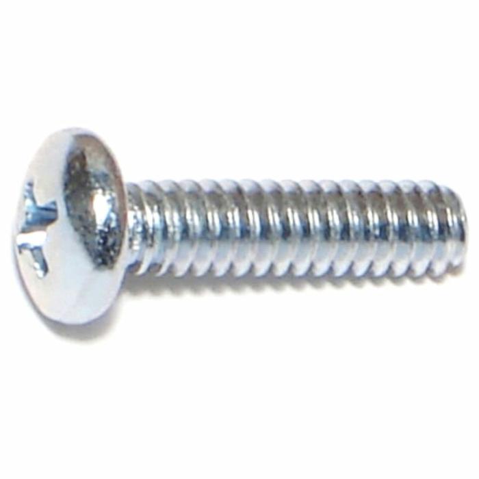 Phillips Pan Head, Machine Screw, Steel, 10-24In X 3/4In, 100Pk