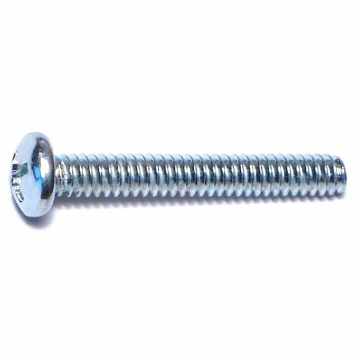 Phillips Pan Head, Machine Screw, Steel, 6-32In X 1In, 100Pk