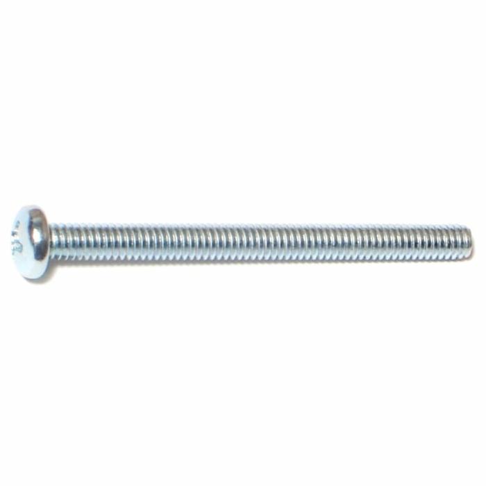 Phillips Pan Head, Machine Screw, Steel, 6-32In X 3/4In, 100Pk