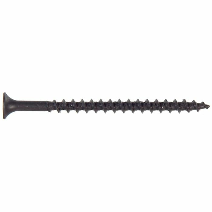 Square Head, Drywall Screw, Course Thread, Black Phosphate, 3In X 8In, 1Lb