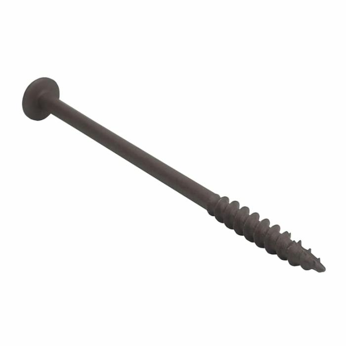 Square, Pocket Hole Screw, Brown, 4In, 75Pk