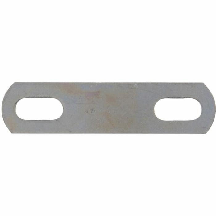 Square, U-Bolt Plates, Zinc Plated Steel, 3In, 10Pk