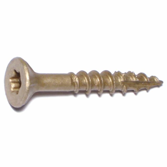 Star Head, Deck Screw, Type 17 Thread, Steel, 9In X 1-1/4In, 5Lb