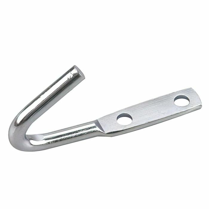 Tarp, Tarp/Rope Hook, Silver, 3-1/2In, 1Pk