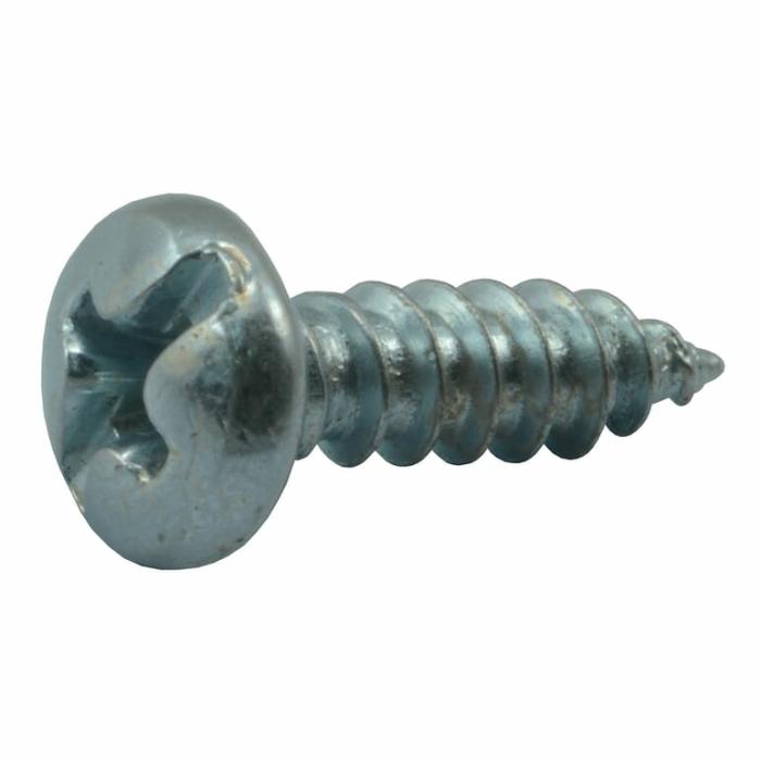 Phillips And Slot Head, Sheet Metal Screw, Full Self Drilling, Steel, 7In X 1/2In, 100Pk