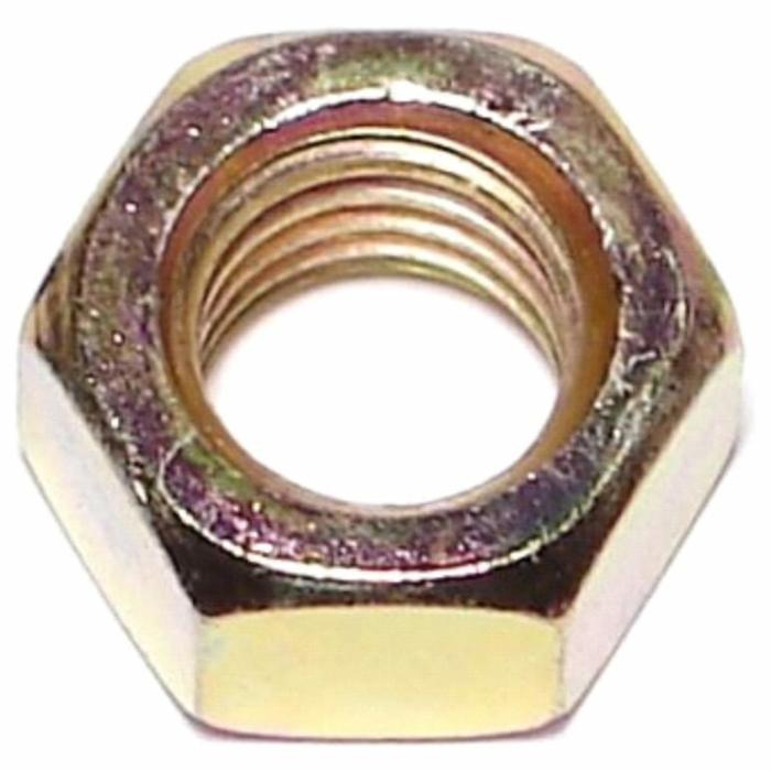 Finished-Grade 8, Hex Nut, Steel, 1/2In, 25Pk