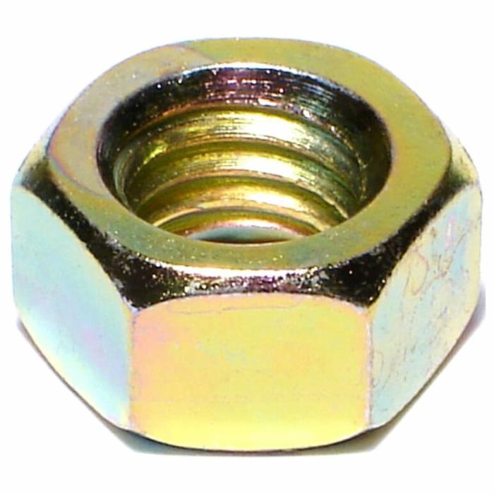 Finished-Grade 8, Hex Nut, Steel, 7/16In, 25Pk