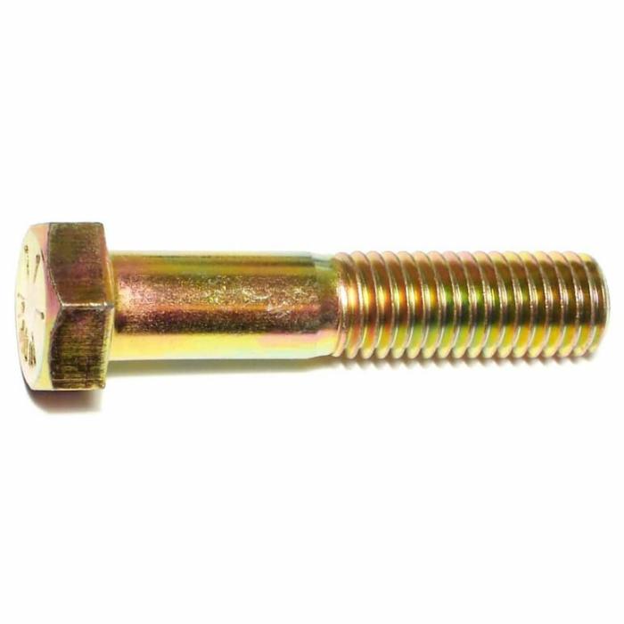 Hex Head Cap, Hex Bolt Screw, Course Thread, Steel, 5/8In X 3In, 10Pk