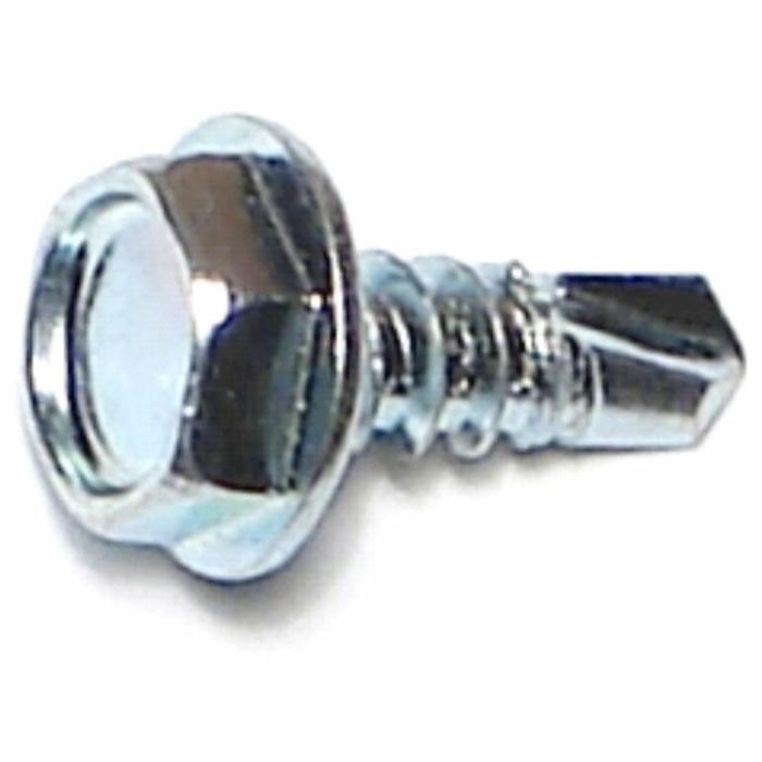 Hex Head, Sheet Metal Screw, Steel, 10In X 1/2In, 100Pk