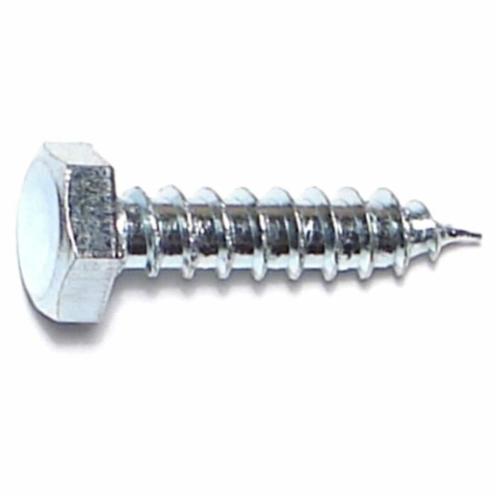 Hex Head, Lag Screw, Spaced, Steel, 1In X 1/4In, 100Pk