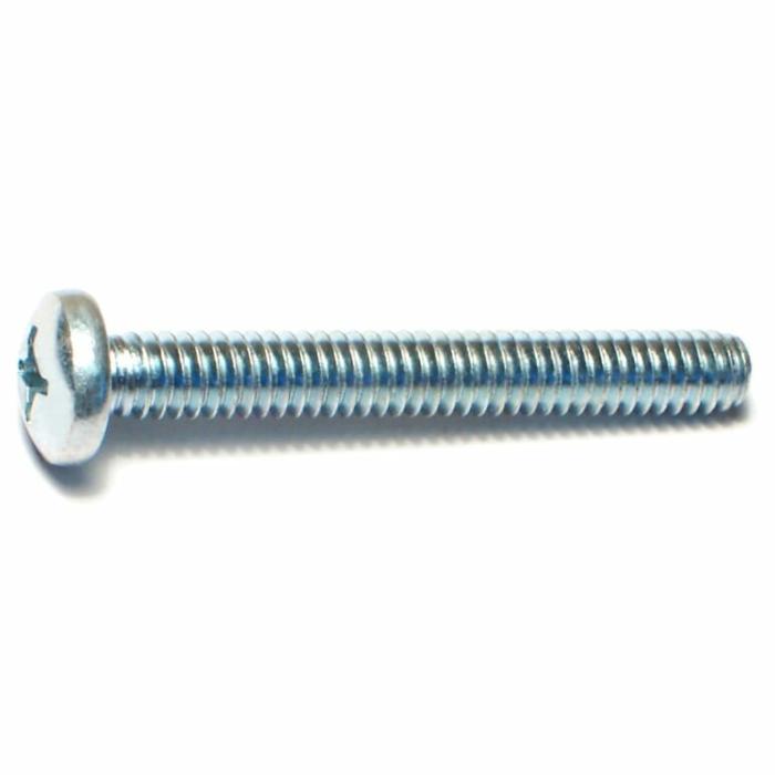 Phillips Pan Head, Machine Screw, Steel, 2In X 1/4In, 100Pk